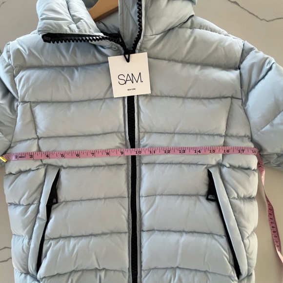 SAM. New York - Matte Luna Down Puffer Jacket Glacier Blue - Size Large - NWT - Picture 11 of 16